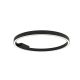 Plafoniere - Plafoniera LED dimabila design slim Ridley negru D-60cm