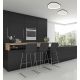 Plafoniere - Plafoniera LED dimabila design slim Axel alba 60cm