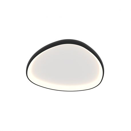 Plafoniere - Plafoniera LED dimabila design slim Axel negru 60cm