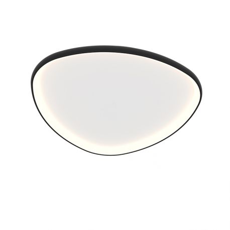 Lustre aplicate - Plafoniera LED dimabila design slim Axel neagra 80cm
