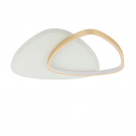Plafoniera LED dimabila design slim Alysia alb/auriu