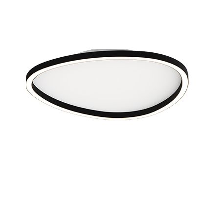 Lustre aplicate - Plafoniera LED dimabila design slim Josie neagra 40cm