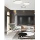 Lustre aplicate - Plafoniera LED dimabila design slim Josie neagra 40cm