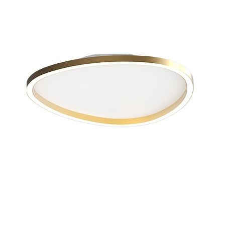 Lustre aplicate - Plafoniera LED dimabila design slim Josie aurie 40cm