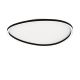 Lustre aplicate - Plafoniera LED dimabila design slim Josie neagra 59cm
