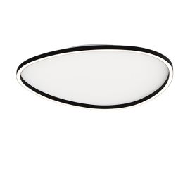 Lustre aplicate - Plafoniera LED dimabila design slim Josie neagra 59cm