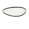 Plafoniera LED dimabila design slim Josie neagra 59cm