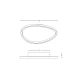 Lustre aplicate - Plafoniera LED dimabila design slim Josie neagra 59cm