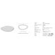 Lustre aplicate - Plafoniera LED dimabila design slim Josie aurie 59cm