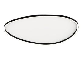 Lustre aplicate - Plafoniera LED dimabila design slim Josie neagra 78cm