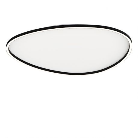 Lustre aplicate - Plafoniera LED dimabila design slim Josie neagra 78cm