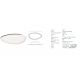 Lustre aplicate - Plafoniera LED dimabila design slim Josie neagra 78cm