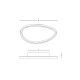 Lustre aplicate - Plafoniera LED dimabila design slim Josie aurie 78cm