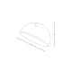 Lustre aplicate - Lustra aplicata design decorativ Doris D-50cm alb/auriu