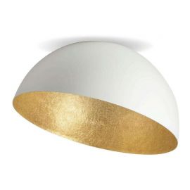 Lustre aplicate - Lustra aplicata design decorativ Doris D-70cm alb/auriu