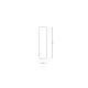 Plafoniere cu spoturi, Spoturi aplicate - Spot aplicat design decorativ Slim alb H-25cm
