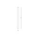 Plafoniere cu spoturi, Spoturi aplicate - Spot aplicat design decorativ Slim alb H-80cm