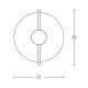 Aplice, corpuri de iluminat pentru pereti - Aplica LED design decorativ modern Grier