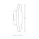 Aplice, corpuri de iluminat pentru pereti - Aplica LED ambientala design decorativ modern Sheri D-24cm