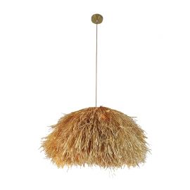Pendule, Lustre suspendate - Lustra/Pendul rafie natural boho style Kalla