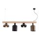 Pendule, Lustre suspendate - Lustra suspendata design decorativ Kinsey lemn/metal