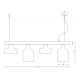Pendule, Lustre suspendate - Lustra suspendata design decorativ Kinsey lemn/metal