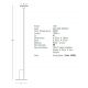 Lampadare - Lampadar/Lampa LED de podea design modern minimalist Trix