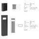 Stalpi - Stalp LED iluminat exterior modern IP65 Haley H-60cm