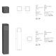 Stalpi - Stalp LED iluminat exterior modern IP65 Mandy H-50cm