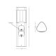 Stalpi - Stalp LED iluminat exterior cu 2 prize/220-240V IP54 Nash