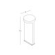 Stalpi - Stalp LED din beton pentru iluminat exterior decorativ IP65 Molly II
