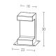 Stalpi - Mini Stalp LED din beton pentru iluminat exterior IP54 Luna H-30cm