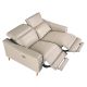 Canapele - Canapea 2 locuri eleganta, design LUX cu functia relax Cowhide taupe grey