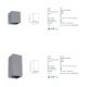 Aplice - Aplica LED din beton pentru iluminat exterior IP65 Fleur I