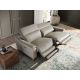 Canapele - Canapea 3 locuri eleganta, design LUX cu functia relax Cowhide taupe grey