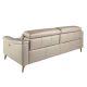 Canapele - Canapea 3 locuri eleganta, design LUX cu functia relax Cowhide taupe grey