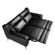 Canapele - Canapea 2 locuri eleganta, design LUX cu functia relax Cowhide black