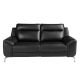 Canapele - Canapea 2 locuri eleganta, design LUX cu functia relax Cowhide black