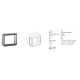 Stalpi - Mini Stalp LED pentru iluminat exterior decorativ IP65 Beck H-20cm
