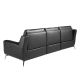 Canapele - Canapea 3 locuri eleganta, design LUX cu functia relax Cowhide black
