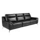 Canapea 3 locuri eleganta, design LUX cu functia relax Cowhide black