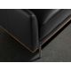 Coltare - Coltar LUX 5 locuri design italian cu sezlong dreapta Cowhide black