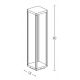 Stalpi - Stalp LED pentru iluminat exterior decorativ IP54 Russell H-80cm