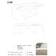 Mese dining - Masa dining deosebita design LUX Porcelain-Marble 240cm