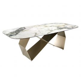 Masa dining deosebita design LUX Porcelain-Marble 240cm