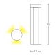 Stalpi - Stalp LED pentru iluminat exterior decorativ IP54 Nyah H-45cm