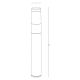 Stalpi - Stalp LED pentru iluminat exterior decorativ IP54 Haus H-45cm