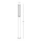 Stalpi - Stalp LED pentru iluminat exterior decorativ IP65 Sky H-220cm