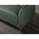 Coltare - Coltar LUX design italian cu sezlong stanga Cowhide verde