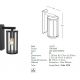 Aplice - Aplica de perete iluminat exterior decorativ IP65 Mary